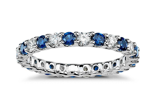 Gemstone wedding ring